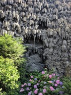 This man made wall of volcanic rock had hidden faces everywhere